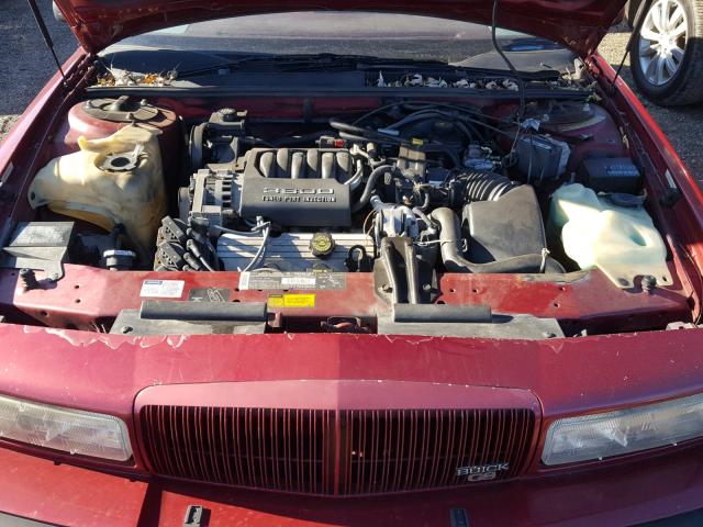 2G4WF15L6R1470631 - 1994 BUICK REGAL GRAN BURGUNDY photo 7