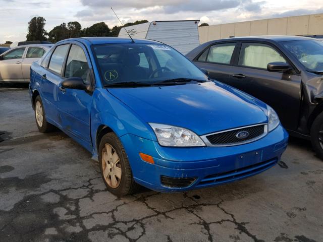 1FAFP34N87W237894 - 2007 FORD FOCUS ZX4 BLUE photo 1