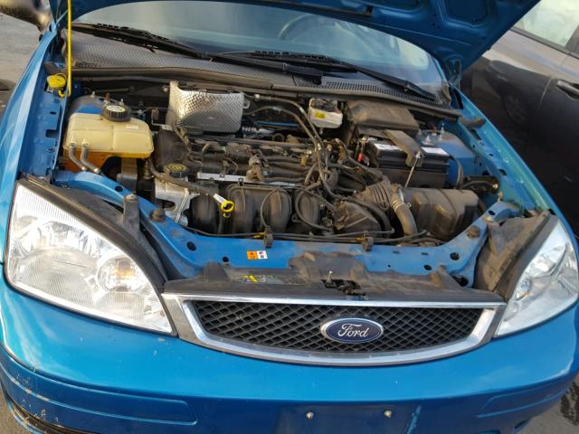 1FAFP34N87W237894 - 2007 FORD FOCUS ZX4 BLUE photo 7