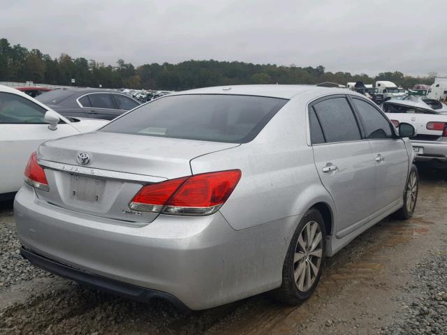 4T1BK3DB4BU429956 - 2011 TOYOTA AVALON BAS Argent photo 4