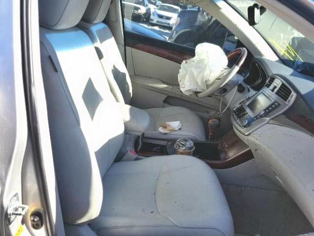 4T1BK3DB4BU429956 - 2011 TOYOTA AVALON BAS Argent photo 5