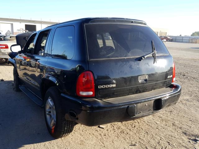 1B4HS28Z2YF239163 - 2000 DODGE DURANGO BLACK photo 3