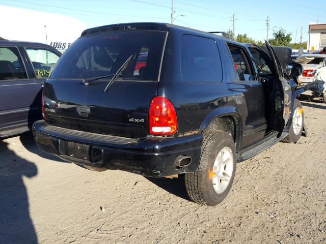 1B4HS28Z2YF239163 - 2000 DODGE DURANGO BLACK photo 4