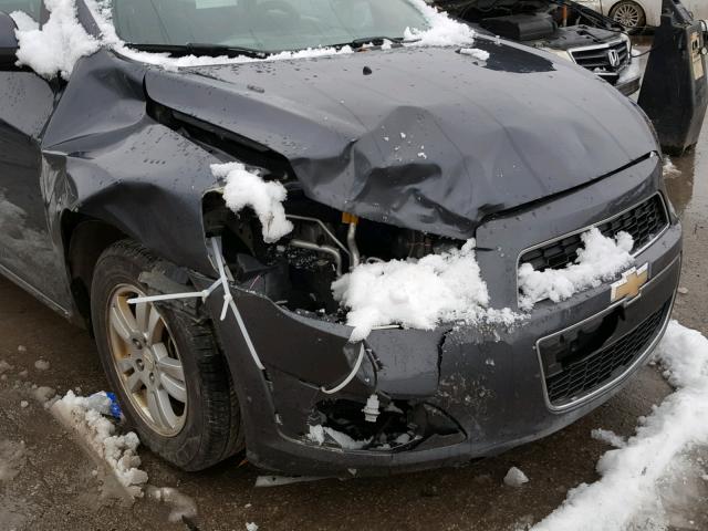 1G1JA5SHXC4203825 - 2012 CHEVROLET SONIC LS GRAY photo 9