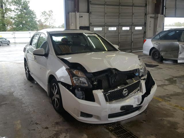 3N1AB6AP6CL609455 - 2012 NISSAN SENTRA 2.0 WHITE photo 1