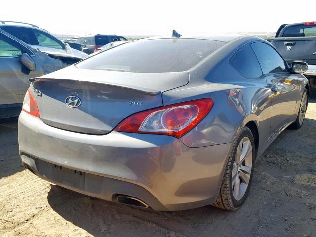 KMHHT6KD4BU060612 - 2011 HYUNDAI GENESIS CO GRAY photo 4