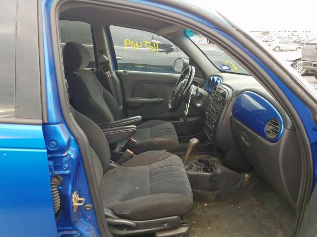 3C4FY58B75T628489 - 2005 CHRYSLER PT CRUISER BLUE photo 5