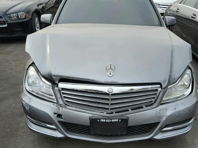 WDDGF4HB4DA743258 - 2013 MERCEDES-BENZ C 250 GRAY photo 7