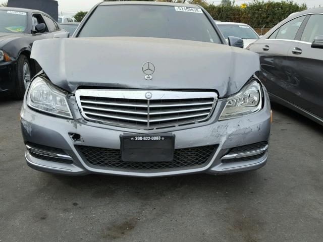 WDDGF4HB4DA743258 - 2013 MERCEDES-BENZ C 250 GRAY photo 9