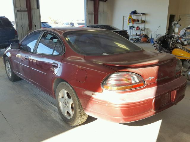 1G2WK52J31F134995 - 2001 PONTIAC GRAND PRIX MAROON photo 3