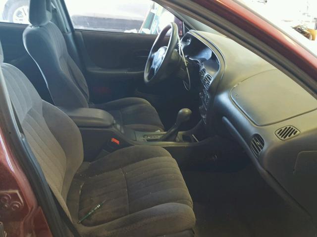 1G2WK52J31F134995 - 2001 PONTIAC GRAND PRIX MAROON photo 5