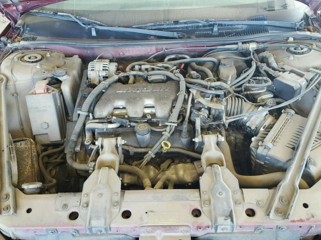 1G2WK52J31F134995 - 2001 PONTIAC GRAND PRIX MAROON photo 7