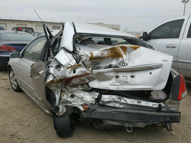 KNAFE221195646061 - 2009 KIA SPECTRA EX SILVER photo 3