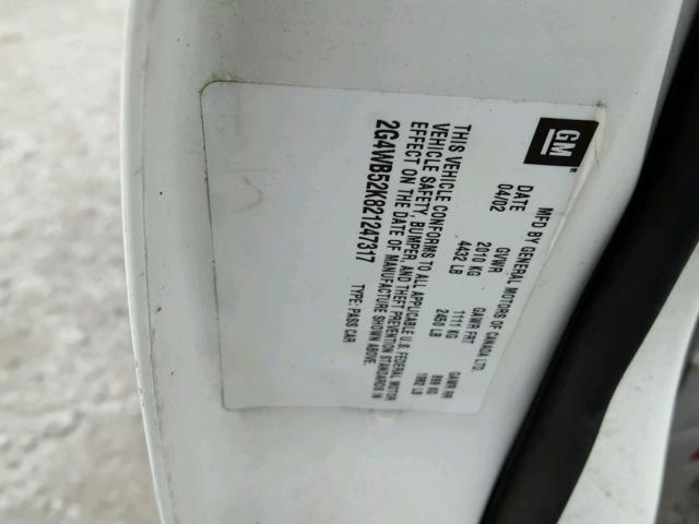 2G4WB52K821247317 - 2002 BUICK REGAL LS 白色 照片 10