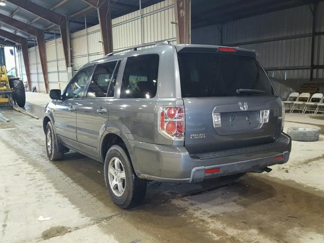 5FNYF28358B024366 - 2008 HONDA PILOT SE GRAY photo 3