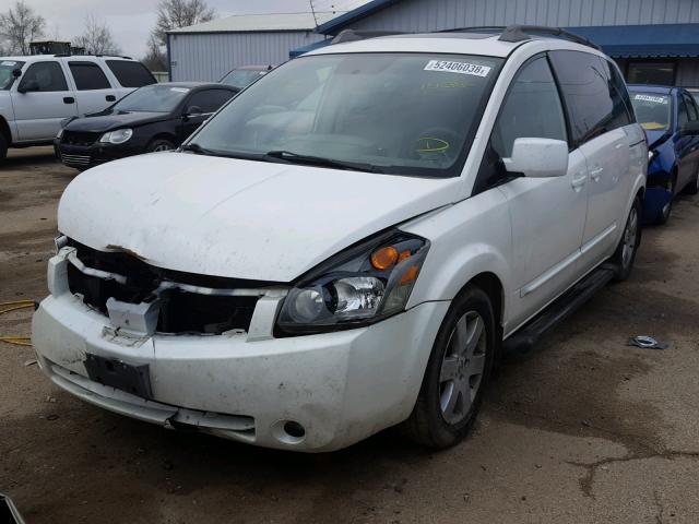 5N1BV28U16N122015 - 2006 NISSAN QUEST S WHITE photo 2