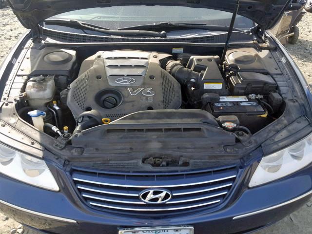 KMHFC46F48A258494 - 2008 HYUNDAI AZERA SE BLUE photo 7