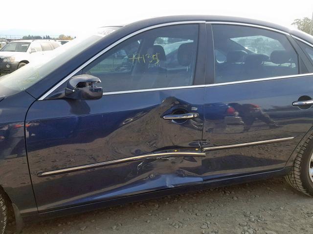 KMHFC46F48A258494 - 2008 HYUNDAI AZERA SE BLUE photo 9