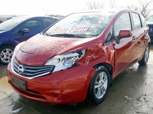 3N1CE2CP4EL375390 - 2014 NISSAN VERSA NOTE BURGUNDY photo 2