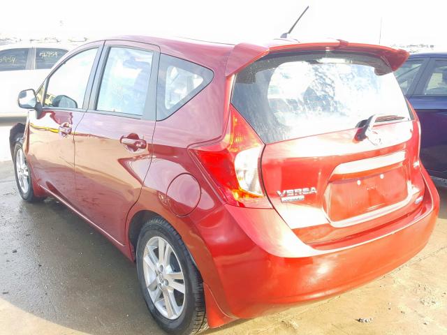 3N1CE2CP4EL375390 - 2014 NISSAN VERSA NOTE BURGUNDY photo 3