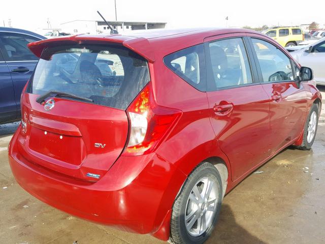 3N1CE2CP4EL375390 - 2014 NISSAN VERSA NOTE BURGUNDY photo 4