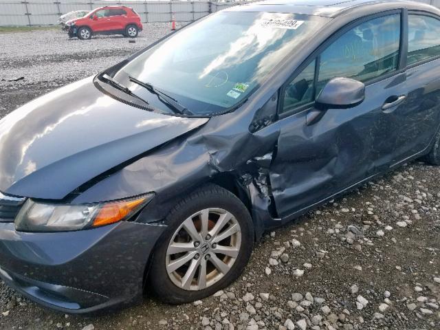 19XFB2F92CE026620 - 2012 HONDA CIVIC EXL 灰色 照片 9