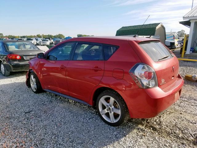 5Y2SP67099Z450414 - 2009 PONTIAC VIBE RED photo 3