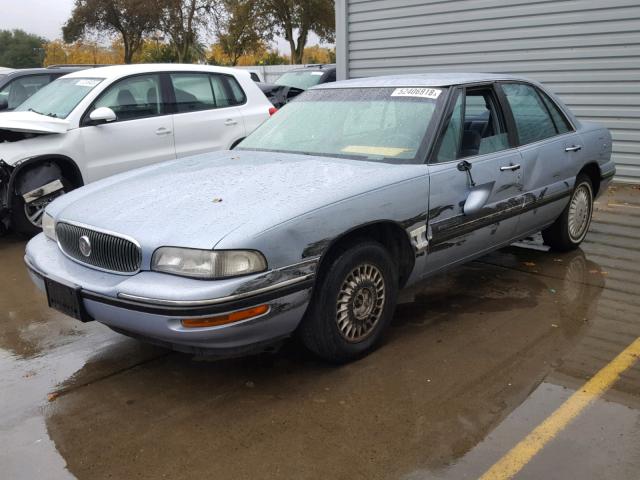 1G4HP52K1VH511764 - 1997 BUICK LESABRE CU BLUE photo 2