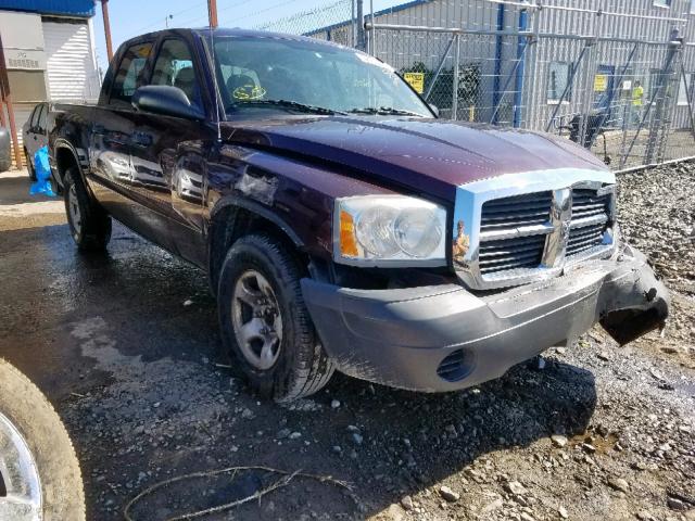 1D7HW28N65S271644 - 2005 DODGE DAKOTA QUA PURPLE photo 1