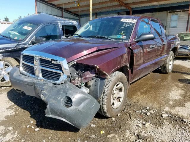 1D7HW28N65S271644 - 2005 DODGE DAKOTA QUA PURPLE photo 2