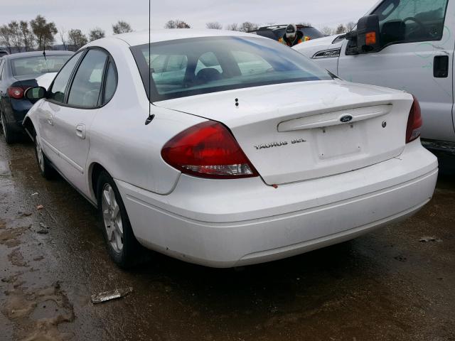 1FAFP56U86A226938 - 2006 FORD TAURUS SEL WHITE photo 3