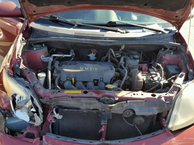 JTKKT624265018314 - 2006 TOYOTA SCION XA MAROON photo 7