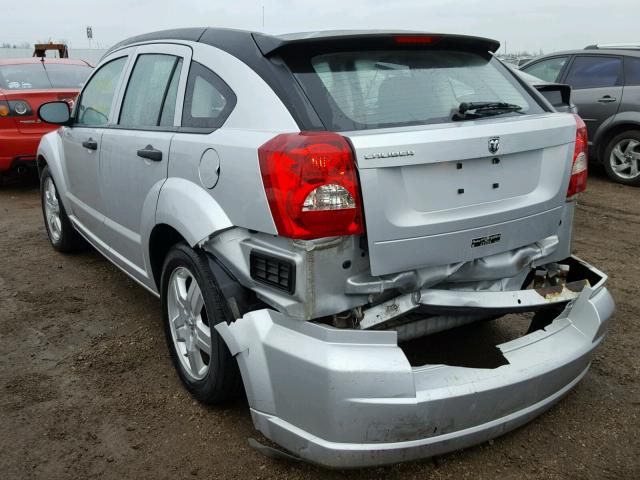 1B3HB28B88D770239 - 2008 DODGE CALIBER SILVER photo 3