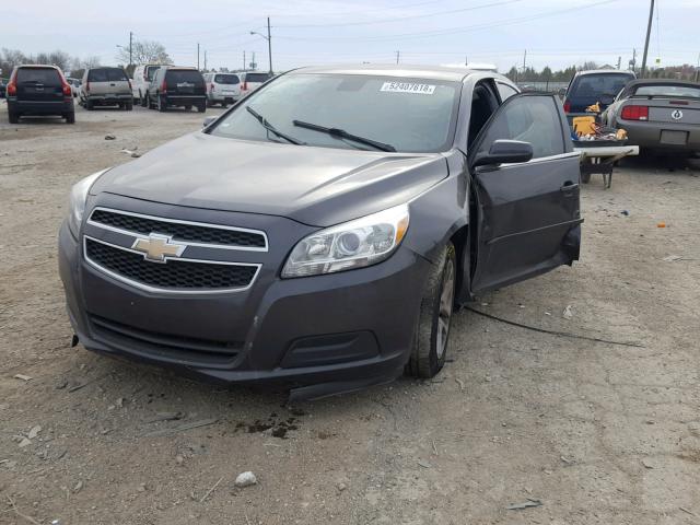 1G11D5SR7DF195950 - 2013 CHEVROLET MALIBU 1LT BLACK photo 2