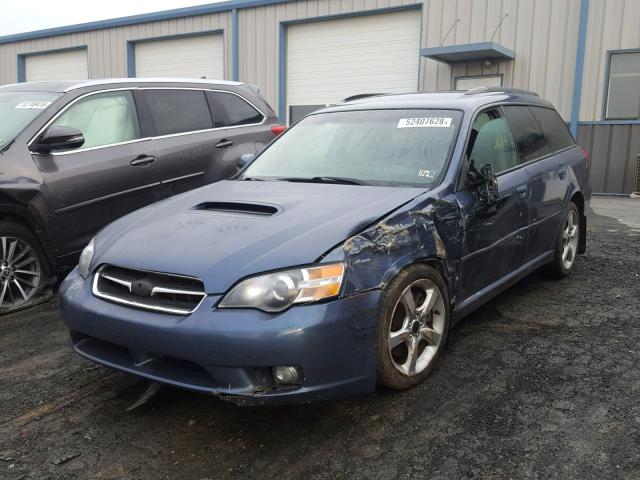 4S3BP686254319786 - 2005 SUBARU LEGACY GT BLUE photo 2