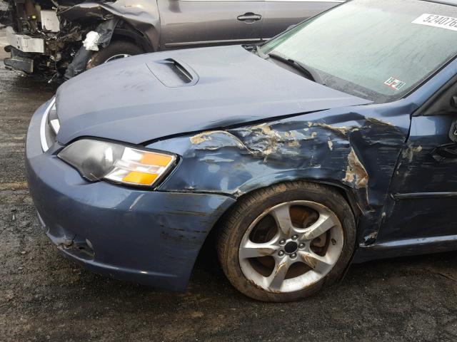 4S3BP686254319786 - 2005 SUBARU LEGACY GT BLUE photo 9