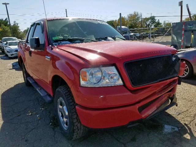 1FTRX14W76KC22376 - 2006 FORD F150 RED photo 1