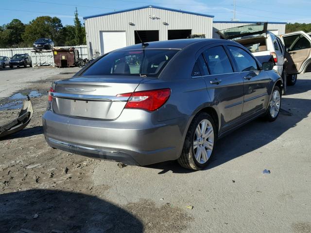 1C3CCBBBXDN656363 - 2013 CHRYSLER 200 TOURIN GRAY photo 4