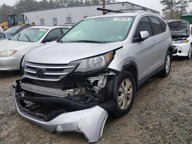 2HKRM3H76EH524164 - 2014 HONDA CR-V EXL SILVER photo 2