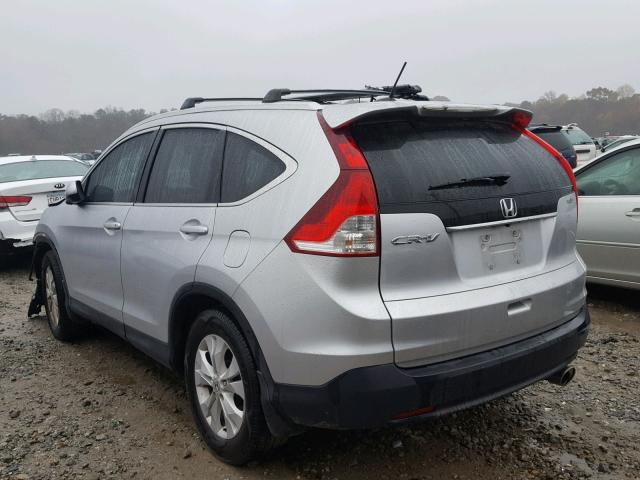 2HKRM3H76EH524164 - 2014 HONDA CR-V EXL SILVER photo 3