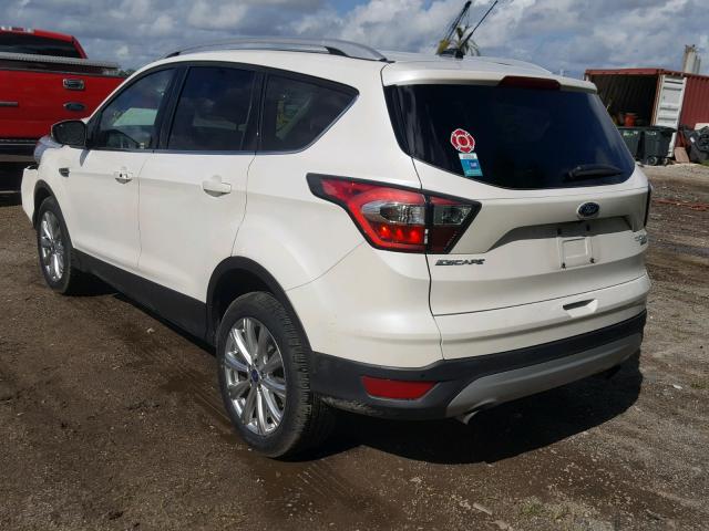 1FMCU0J95HUA63707 - 2017 FORD ESCAPE TIT WHITE photo 3