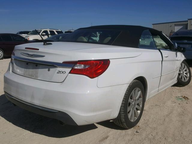 1C3BCBEG9EN131122 - 2014 CHRYSLER 200 TOURIN WHITE photo 4