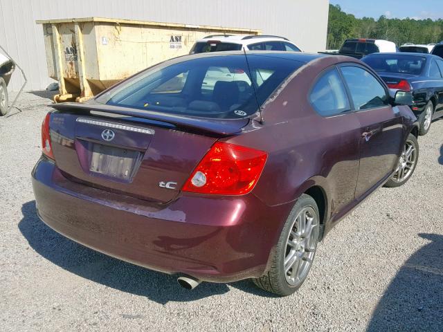 JTKDE177960074126 - 2006 TOYOTA SCION TC იასამნისფერი ფოტო 4