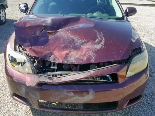 JTKDE177960074126 - 2006 TOYOTA SCION TC იასამნისფერი ფოტო 9