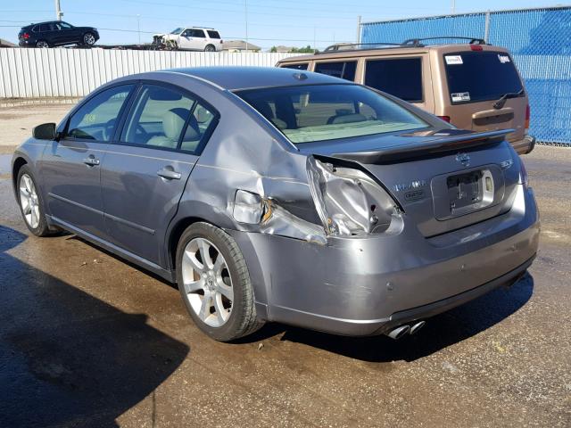 1N4BA41E67C857526 - 2007 NISSAN MAXIMA SE GRAY photo 3