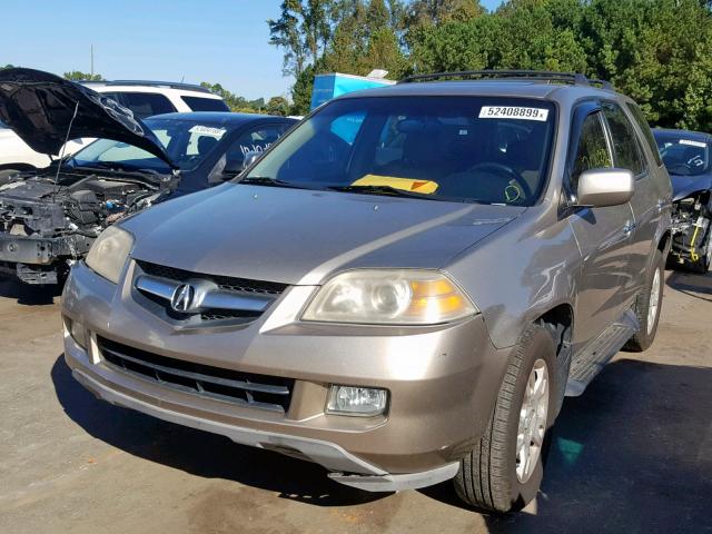 2HNYD18736H505401 - 2006 ACURA MDX TOURIN TAN photo 2