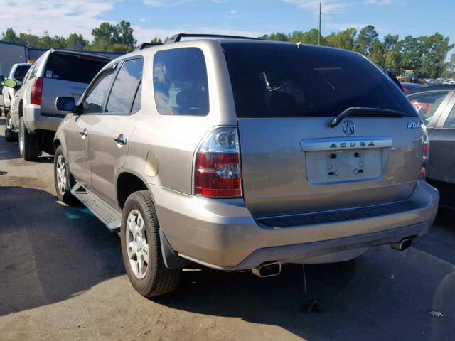 2HNYD18736H505401 - 2006 ACURA MDX TOURIN TAN photo 3