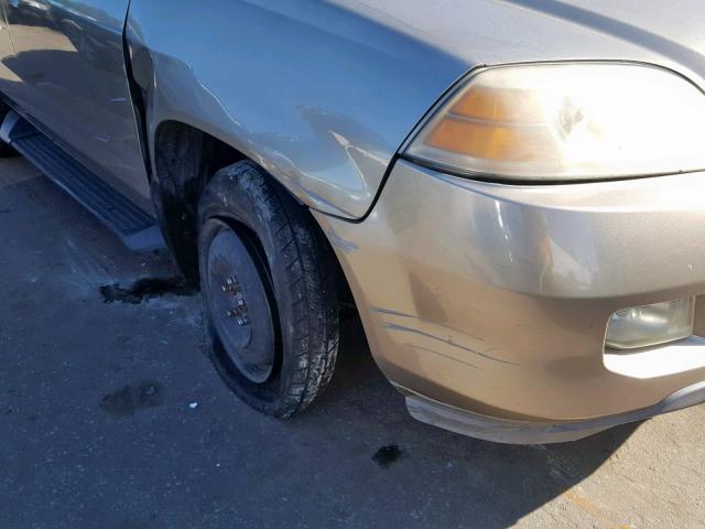 2HNYD18736H505401 - 2006 ACURA MDX TOURIN TAN photo 9