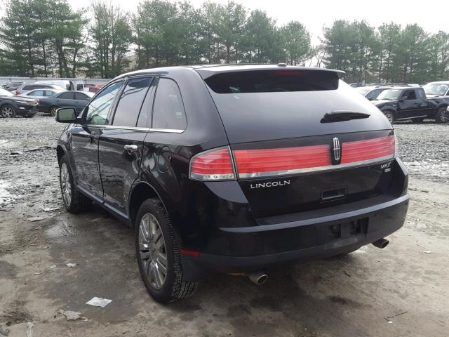 2LMDU88C99BJ11371 - 2009 LINCOLN MKX BLACK photo 3