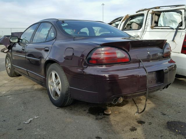 1G2WP52K12F245833 - 2002 PONTIAC GRAND PRIX MAROON photo 3